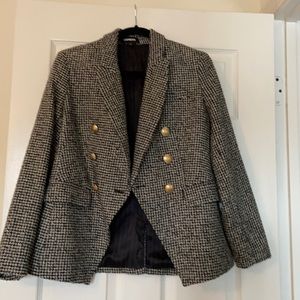 Black and white Express houndstooth blazer